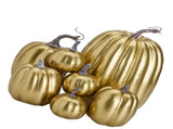 7pcs Simulated Pumpkin Glossy Paint Lightweight Creative Reusable Foam Pumpkin for Decoration Prop V1294-YM0901-3115240060514