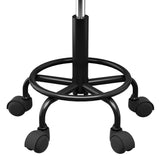 Artiss Salon Stool Square Swivel Chair Black SALON-B-SQ-BK