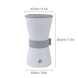 USB Rechargeable Electric Pet Paw Washer Cup Automatic Dog Foot Cleaner with Soft Silicone V1341-ZY-62NMEB9G-PINK