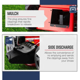 Baumr-AG Lawn Mower 18 220cc Petrol Self-Propelled Push Lawnmower 4-Stroke V219-MOWSFPBMRA183