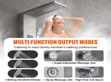 Shower Panel System, 6 Shower Modes, LED & Screen Hydroelectricity Shower Panel Tower, Rainfall, V952-FTYS6CS2MSDPKUG3WV9