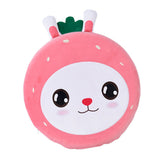 Round Floor Cute Cartoon Strawberry Rabbit Soft Skin Friendly Slip Resistance Round Pillow V1294-YM0901-3117240183111