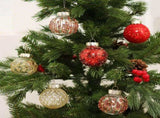 25-Piece PET Christmas Ball Ornament Set with Glitter and Sequin Detailing, Shatterproof Holiday V1341-ZY-JJ9ULJV3-REDGREENWHITE