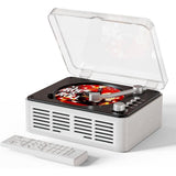 Retro CD Music Player with Bluetooth and FM Radio Multifunctional Home Audio System White V1263-JX-6955-1