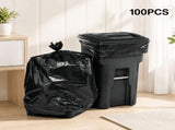 Heavy Duty Trash Bags,10 Gallon 100 Count Large Black Garbage Bags, 19.7 x 23.6 Inch Flat Top V1192-AZ-W-24153