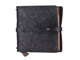 Leather Vintage Embossed Pattern Travel Journal Notebook Lined Blank Grid Paper Diary Refillable V1259-DP01-A-2751