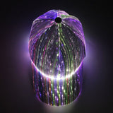 LED Fiber Optic Light-Up Cap V1265-SS-04