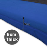 Double Self Inflating Mattress Sleeping Mat Air Bed Camping Hiking Joinable - blue V610-SELMATS8573-BL-DOU