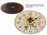 12" Home Decor Clock Colorful Retro Style Silent Non Ticking Quartz Wall Clock V1294-YM0901-JY27459-04