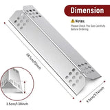 4 Pack Universal Stainless Steel Grill Heat Plates, Flavorizer Bar Replacements for Most Gas Grills, V1189-LC-HW-00488