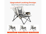 Folding Camping Chair, 3 Reclining Positions, Outdoor High Back Camping Chair, 260lbs Weight V952-PTTYGBTYRDXHFQV64002V0
