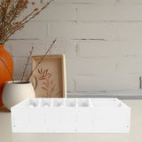 White PVC Cash Drawer Organizer, Multifunctional Storage Solution for Desk and Drawer Organization V1366-AZ2-W-25999
