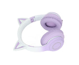 Cat Ear Bluetooth Gaming Headphones Wireless Foldable Music Headset with LED Light Detachable V1263-JX-123