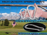 5 Inch Large Spring Snap Hooks,Heavy Duty Rope Connector 304 Stainless Steel Hook Spring Clips Link V1192-AZ-W-31972