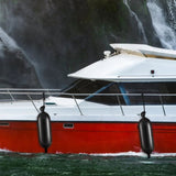 Boat Fenders, 6.5" x 23" Boat Bumpers for Docking, Inflatable Ribbed Fender with Center Holes, V952-CYHX4JZ65YCTVZR20V0