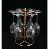 1Pc Wine Glass Rack, Stemware Holder With Wine Glass Drying Racks Holds 6 Wine Glasses V1188-MS-227-1079
