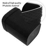 Black Plastic Garbage Basket Simple Woven Style for Home Use V1369-AZ3-W-18480