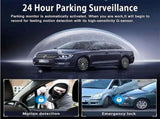 Wireless Dashcam Front and Rear Camera System, Rechargeable 360 1080P Dash Cam No Wires, 4-Channel V1366-AZ2-W-10923