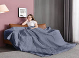 Weighted Blanket , Heavy Blanket Washable for Adult with Premium Glass Beads-Grey V1258-DP02-C-1260