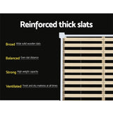 Artiss Bed Frame Double Size Wooden White RIO WBED-D-004D-137-AB