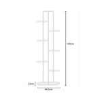 SOGA 2X 8 Tier 9 Pots White Metal Plant Rack Flowerpot Storage Display Stand Holder Home Garden FPOTH36X2