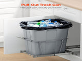 Pullout Trash Can for Kitchen Cabinets, Garbage Waste Recycling Bin, Under Mount Waste Container, V952-CFLJTDTDTHSWA5O0YV0
