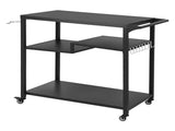 Levede Outdoor Kitchen Cart 3 Tier BBQ Grill Cart Mobile Patio Serving Trolley ST1017-BK-AU