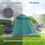 Instant Pop Up Tent For Hiking 2/3/4 Person Camping Tents, Waterproof Windproof Family Tent With Top V213-IPUT02-GRN01
