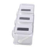 Seasoning Organizer Box Wall Hanging Space Saving Automatic Opening Closing Plastic Spice Pots for V1294-YM0901-3118240039811