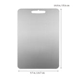 Heavy Duty Stainless Steel Cutting Board with Double-Sided Metal Chopping for Kitchen Use V1370-AZ4-08939