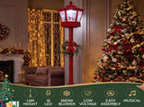 1.8M Christmas Lights Post Lamp LED Outdoor Decorations Jingle Jollys XMAS-MOT-LAMP-6FT-RED