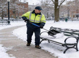 Large Snow Shovel, Detachable 47 Inch Ergonomic Snow Removal Tool for Driveway, Sidewalk, and Patio, V1192-AZ-W-30170