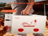 Automatic Chicken Feeder, 38.56 kg Capacity, 6 Feeding Ports No-Waste Poultry Feeder with Built-In V952-JQWLQ85LBS6KPAOVX001V0