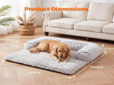 Plush Dog Bed Dog Bed With Bolster Comfortable Dog Bed Large Dog Bed Small Dog V1107-136-30136