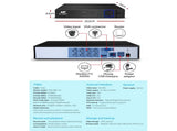 UL-TECH 1080P Security Camera System 8CH DVR with 8 CCTV Dome Cameras CCTV-8C-8D-BK