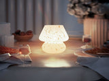 Mushroom Lamp Small Bedside Table Lamp-Nightstand Nightlight Dimmable Stepless,Style Aesthetic Cute V1369-AZ3-W-26314
