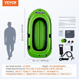 Inflatable Boat, 2-Person Inflatable Fishing Boat, Strong PVC Portable Boat Raft Kayak, Includes V952-YCK2RK0000004FUE8V0