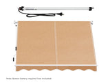 Instahut Motorised Pivot Arm Awning Window Sun Shade 2.1 X 2.1M Beige AWN-B-FIXED-RM-21-BEIGE