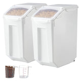 VEVOR 4.5Gal/20Lx2 Large Ingredient Storage Container Airtight Kitchen Flour Bin V952-ZMXMX2G40LBTN0ZRXV0
