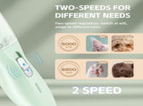 Small Animal Hair Trimmer-Hair Suction Cup-Rechargeable-Quiet-Green-1st V1189-HB001CYTR00034