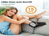 Air Compression Heated Foot Massager, Sole & Ankle Dual Zone Kneading with 4 Intensities, 4 Temp and V888-ELOSUNG55104-1