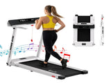 Everfit Treadmill Electric Home Gym Fitness Exercise Fully Foldable 450mm White TMILL-CHI-450-M610-WH