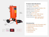 10 Gallon Heavy-Duty Sand Blaster, 60-110 PSI High Pressure Sandblaster, Portable Abrasive Blasting V952-PSG10JL6125PCA4TFV0