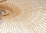 Serene Natural Hand-Woven Bamboo Wave Pendant Lamp Light - Large V563-75230