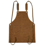 Woodworking Apron for Men, Shop Apron Waxed thick Canvas Work Apron , Heavy Duty Wood Working V1366-AZ2-W-00764