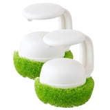Dish Brush with Handle White Soap Dispensing for Kitchen Scrubbing 10Pcs V1370-AZ4-16126