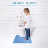 25PCS Disposable Toilet Mats, Absorbent Non-woven Commode Mats, Non-slip Potty Training Floor Mats, V1369-AZ3-W-08937