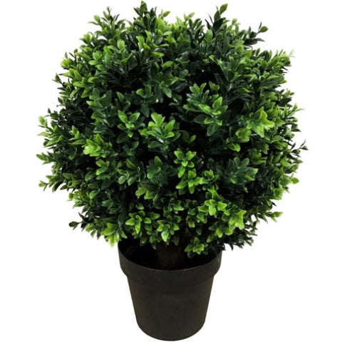 UV Resistant Artificial Topiary Shrub 50cm Mixed Green V77-1012734