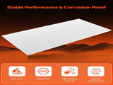 HDPE Plastic Sheet Board, 1 Pack High Density Polyethylene Sheet Plastic Panel, 610 x 1219 mm 13 mm V952-HDPESLBHDPE212XD1V0