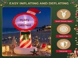 Jingle Jollys Christmas Inflatable Pole 1.8M Height LED Outdoor Decorations Illuminated XMAS-INF-POLE-6FT